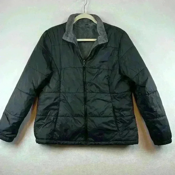 Free Country Jacket Black Women’s Size Large Puffer - Picture 1 of 7